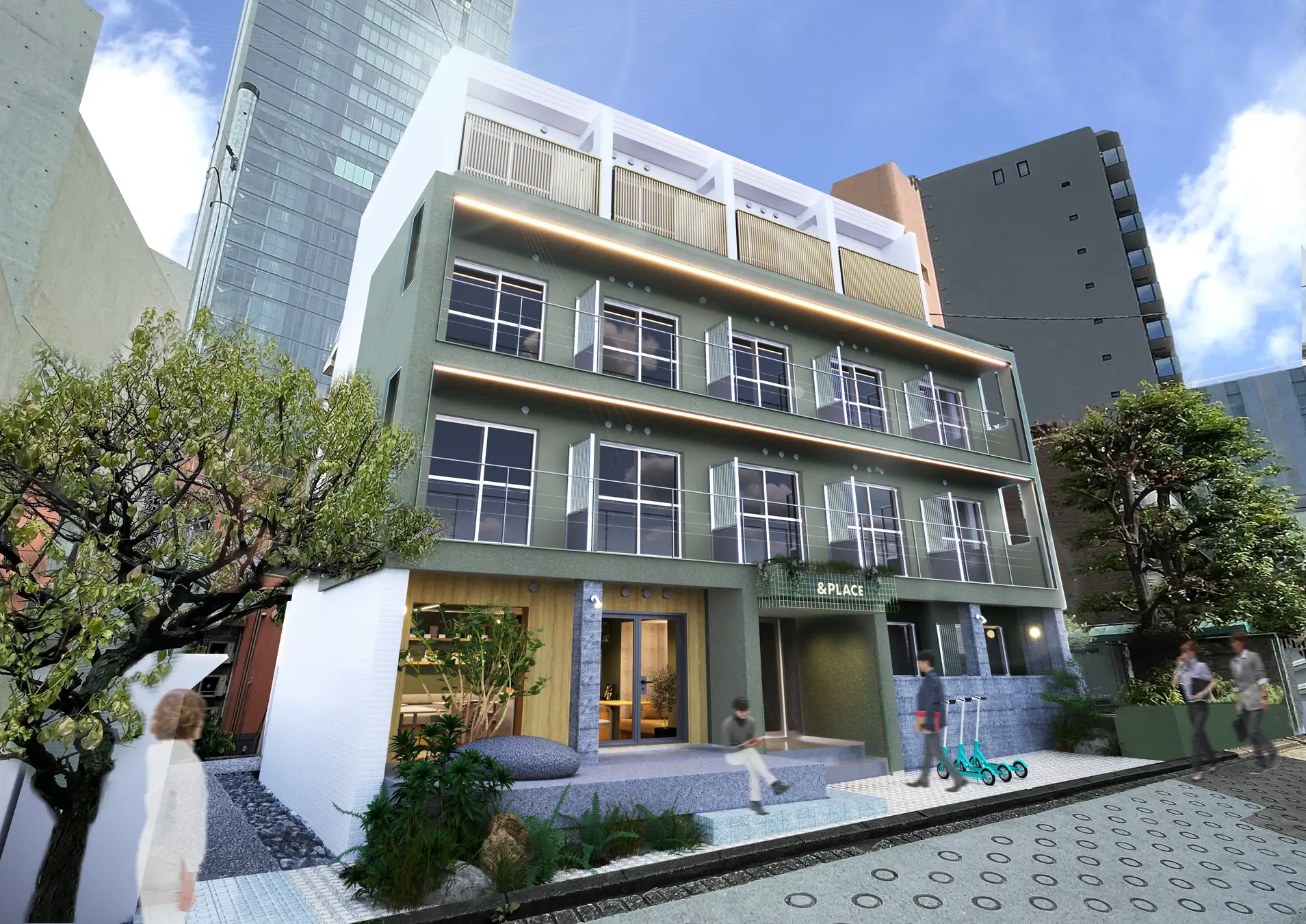 代々木駅徒歩5分「&PLACE」誕生|10名以下向けラウンジ付きレンタルオフィス