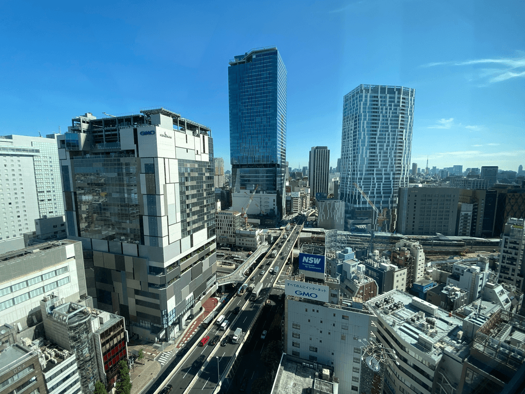 オフィスから一望できる渋谷の街並み