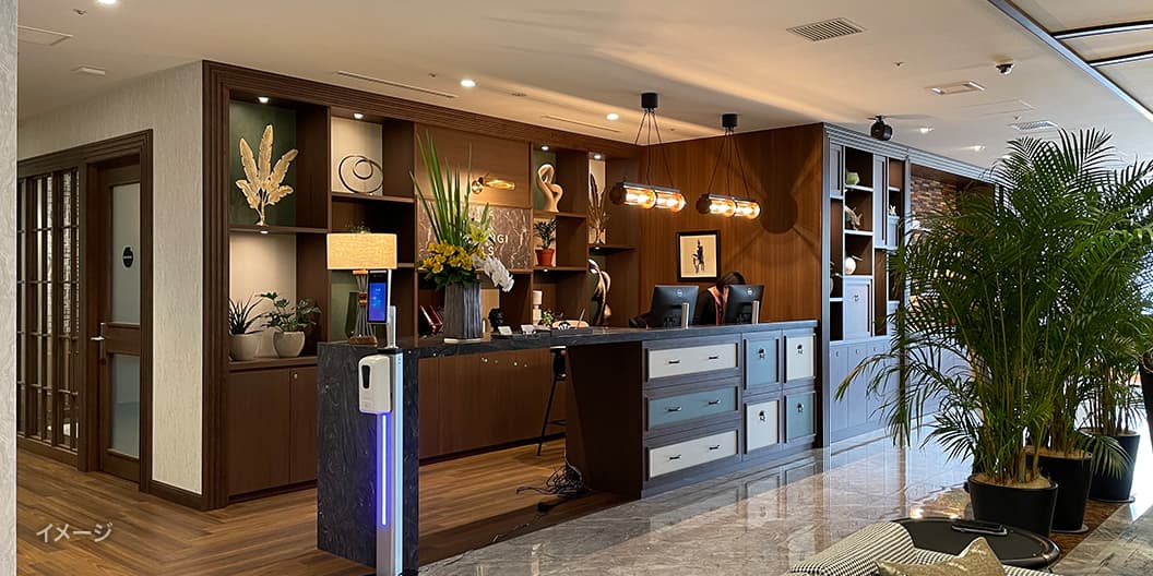 外観_受付。営業時間内はスタッフが常駐しています。※画像はイメージです。©Regus