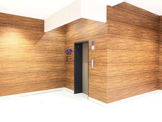 エントランス_清潔感のある内装です。エレベーターがあります。©️kasegroup