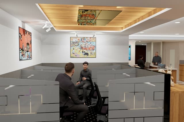 専有部_専用デスク。固定席で、集中して作業ができます。※画像はイメージです。