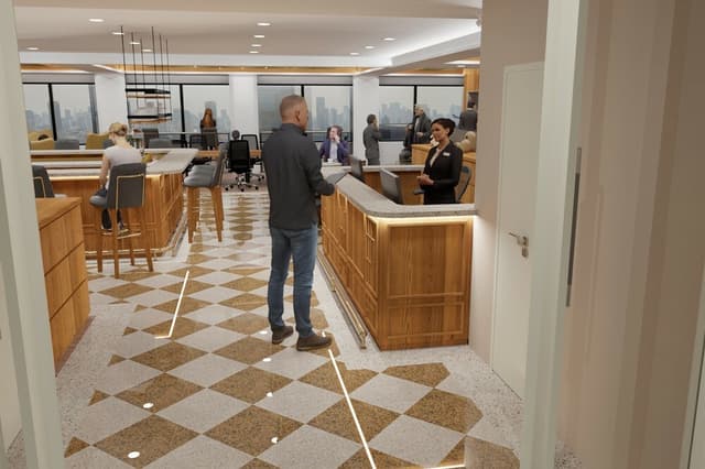 外観_受付。営業時間内はレセプショニストが常駐しています。※画像はイメージです。