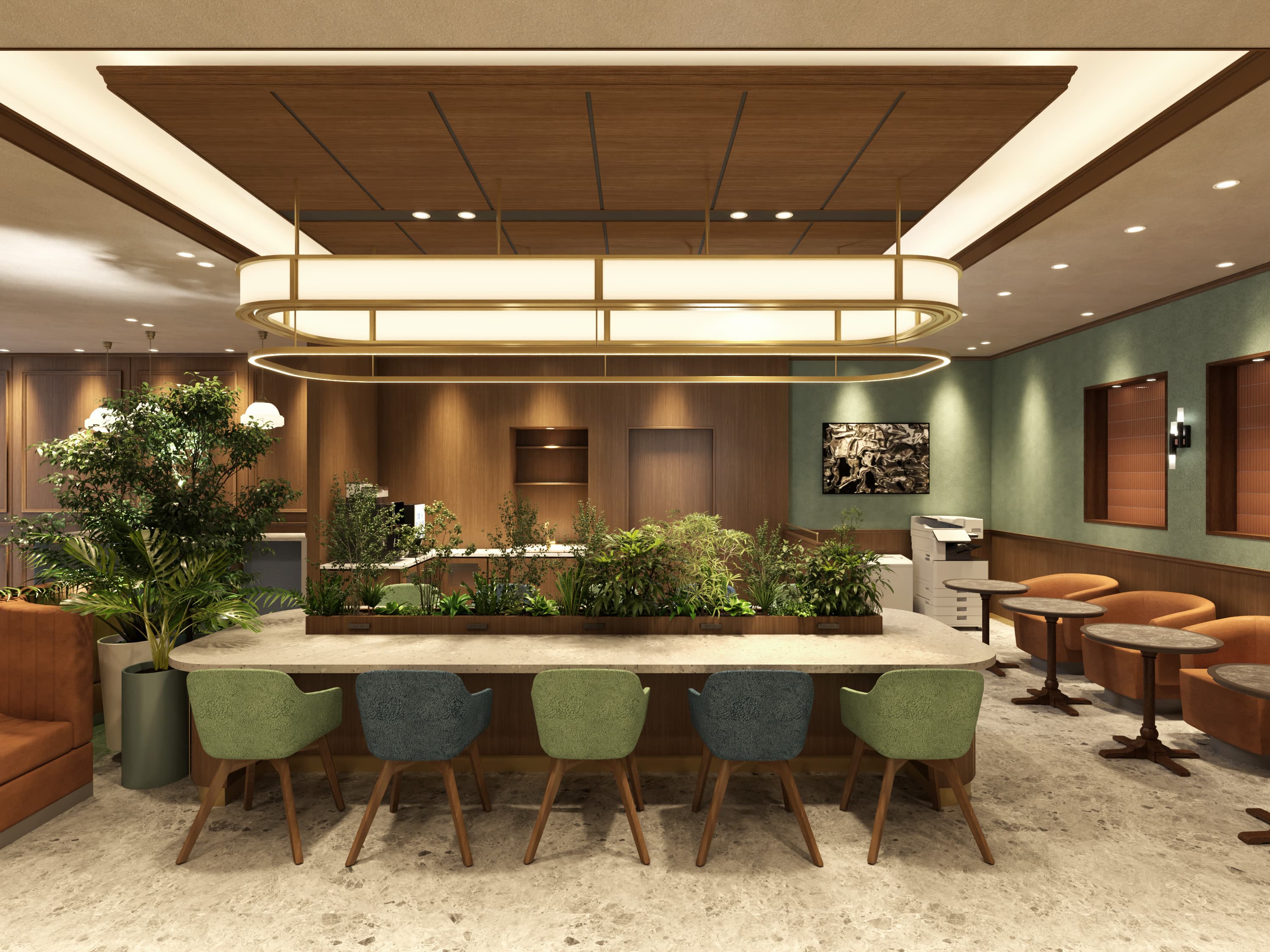 共有部_ラウンジ。ミーティングや作業はもちろん、来客や商談も行うことができます。※画像はイメージです。