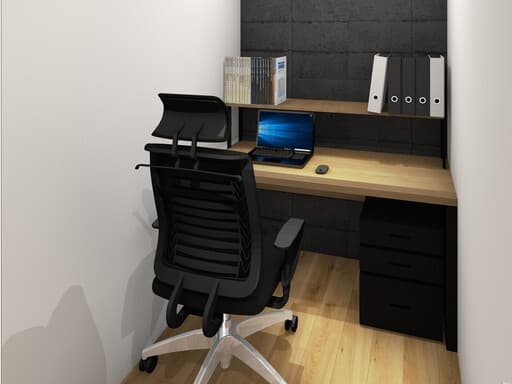 個室_法人登記と安定したネット回線が利用できる機能性の高いオフィスです。