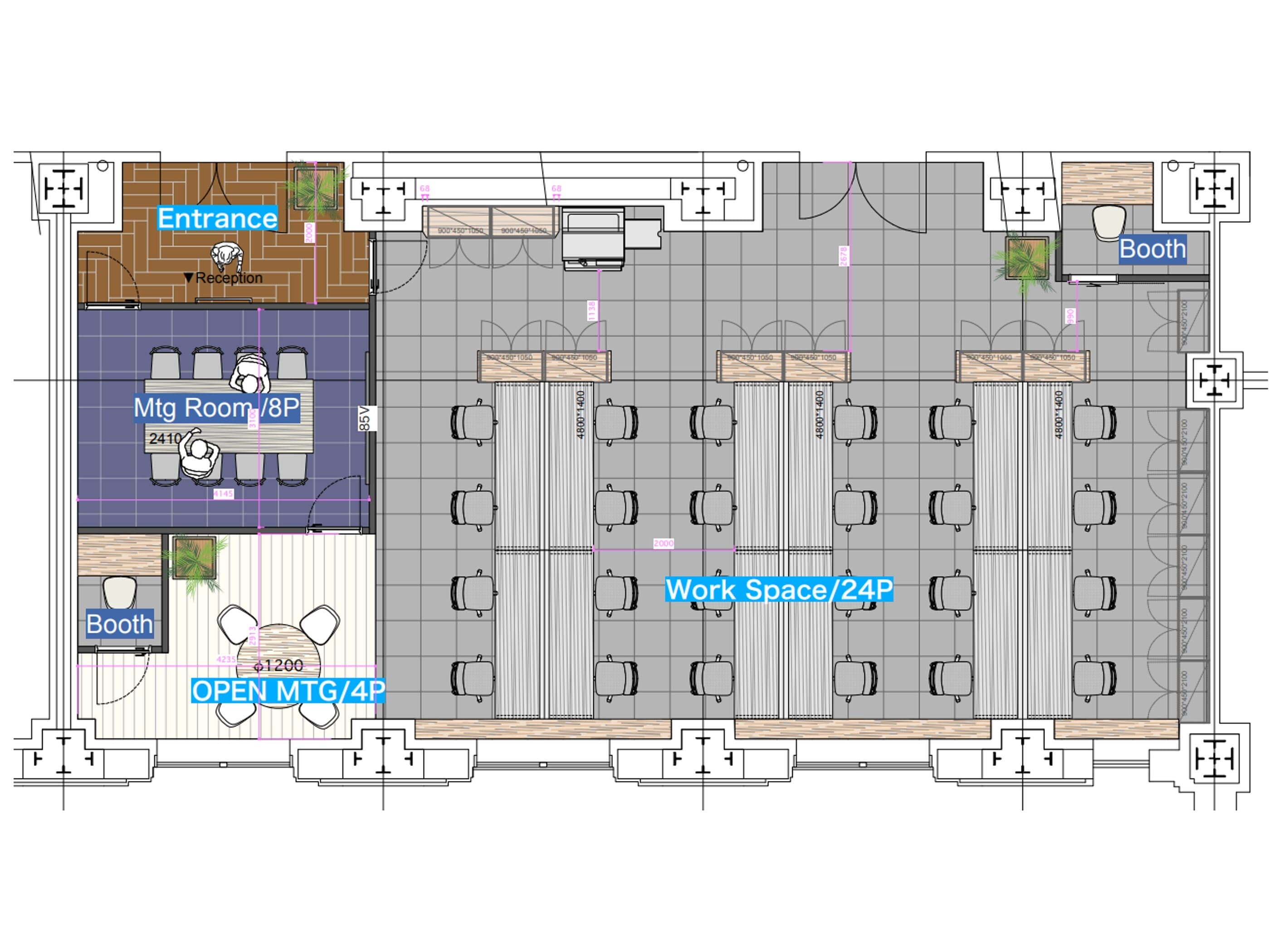 区画図_2階D区画。