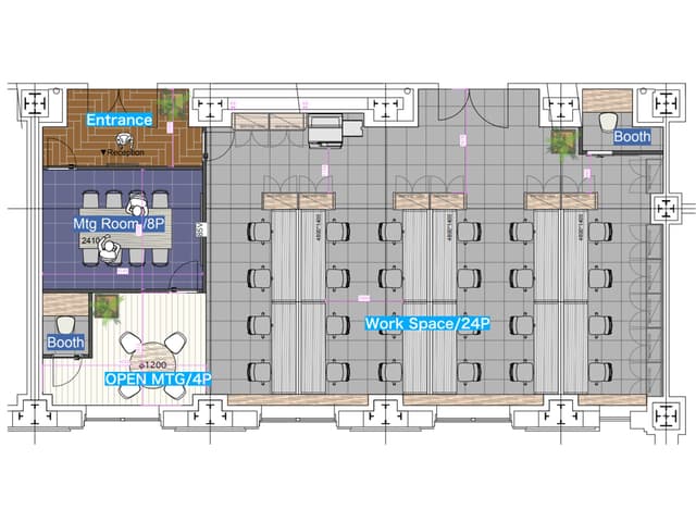 区画図_2階D区画。
