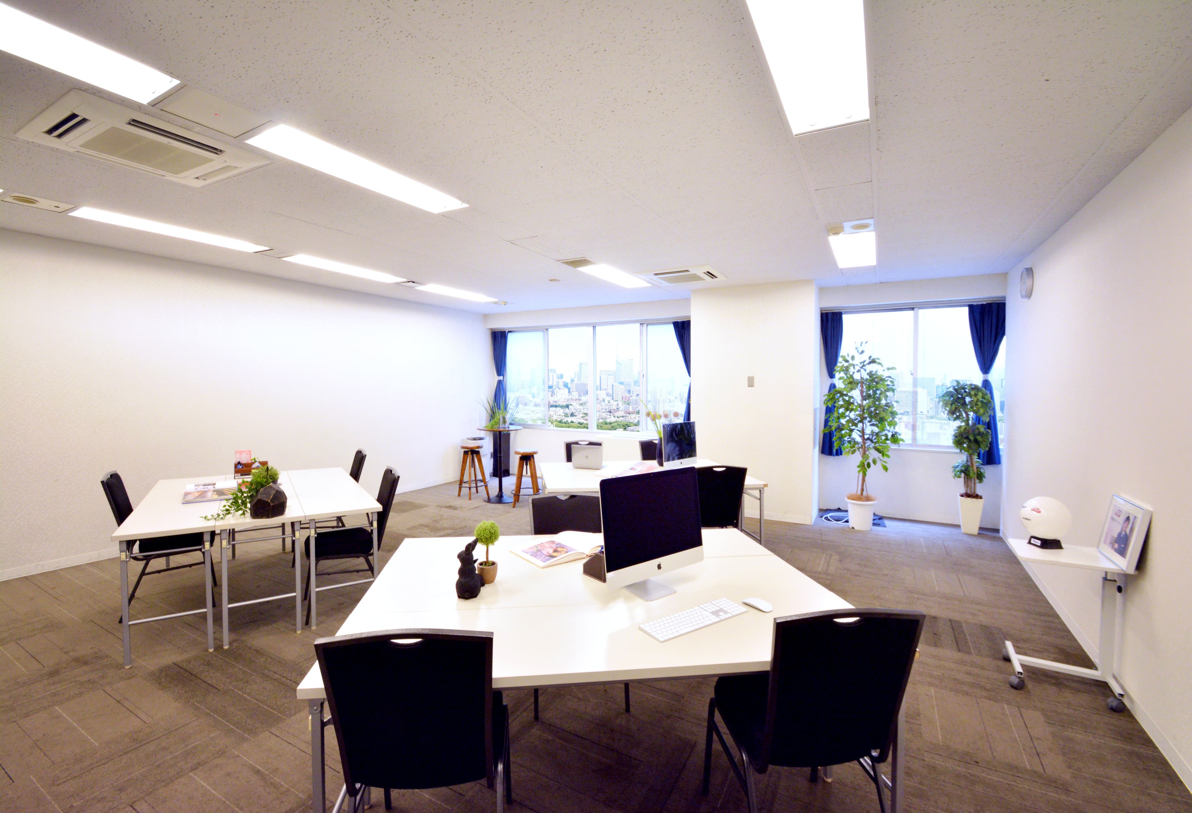 個室_イメージ画像。最短1カ月からご契約いただくことができ、プロジェクトオフィスやサテライト拠点などにおすすめです。