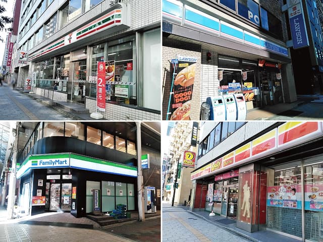 近隣_ビル周辺にコンビニ、飲食店多数あり。