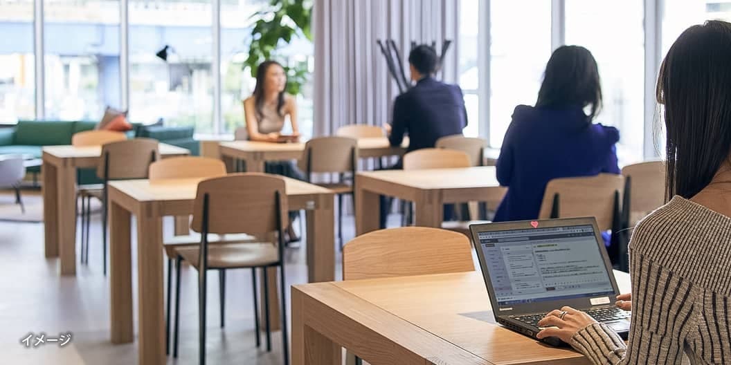 共有部_ラウンジ。ラウンジは24時間利用可能です。※画像はイメージです。©Regus