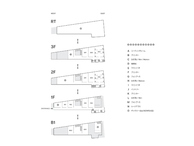 【FARO中目黒】フロアマップ