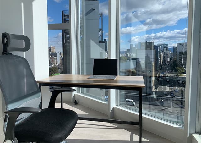 大阪市内の景色を一望できます。