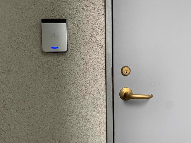設備_セキュリティロック。暗証番号による安全なセキュリティです。