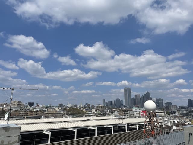 ルーフバルコニーからの景色