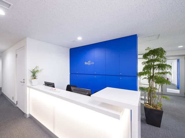 外観_受付。受付サービス付きですのでビジネスに集中できます。