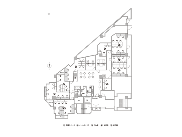 その他_フロアマップ。施設1階のフロア案内図です。