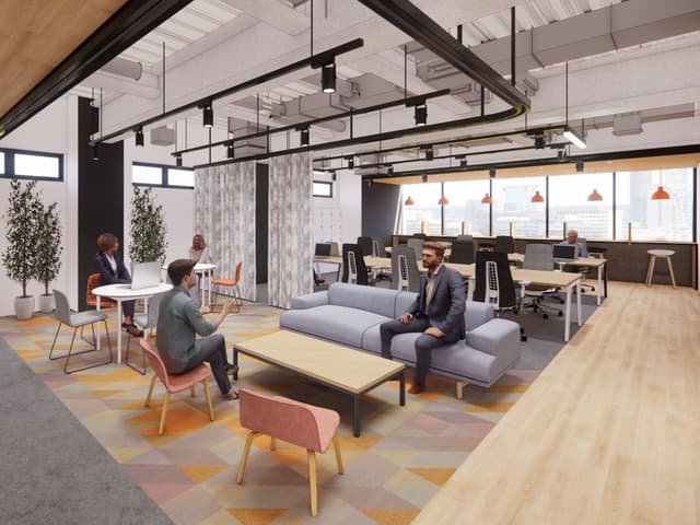 専有部_フロア内レイアウトイメージ。フロア専用のWi-Fiをご用意しております。