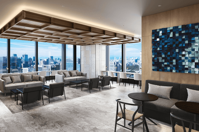 共有部_ラウンジ。ミーティングや作業はもちろん、来客対応も行うことができます。※画像はイメージです。