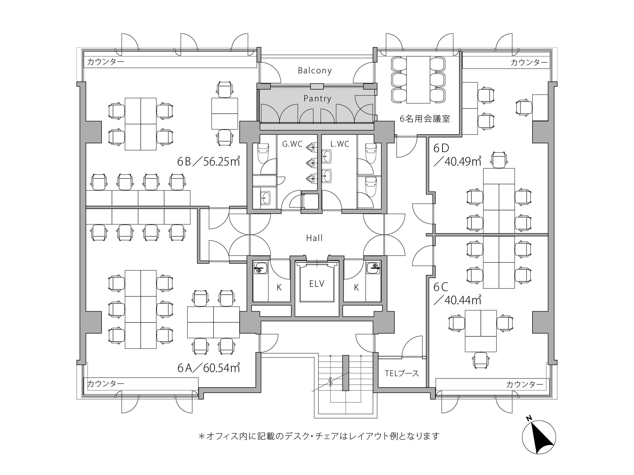 フロアマップ。