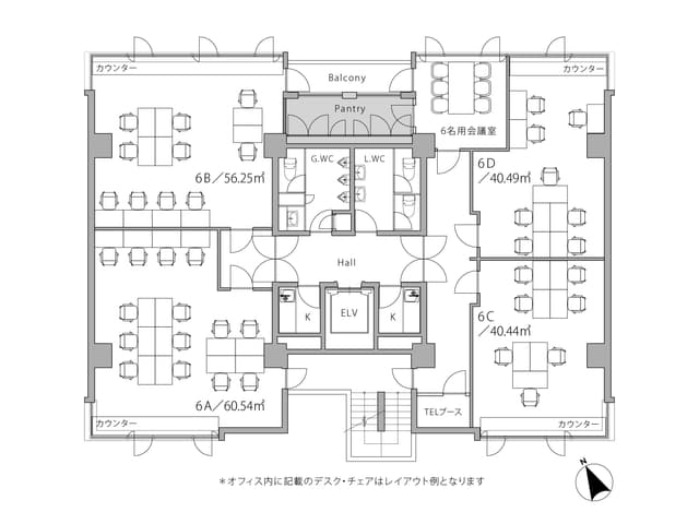 フロアマップ。