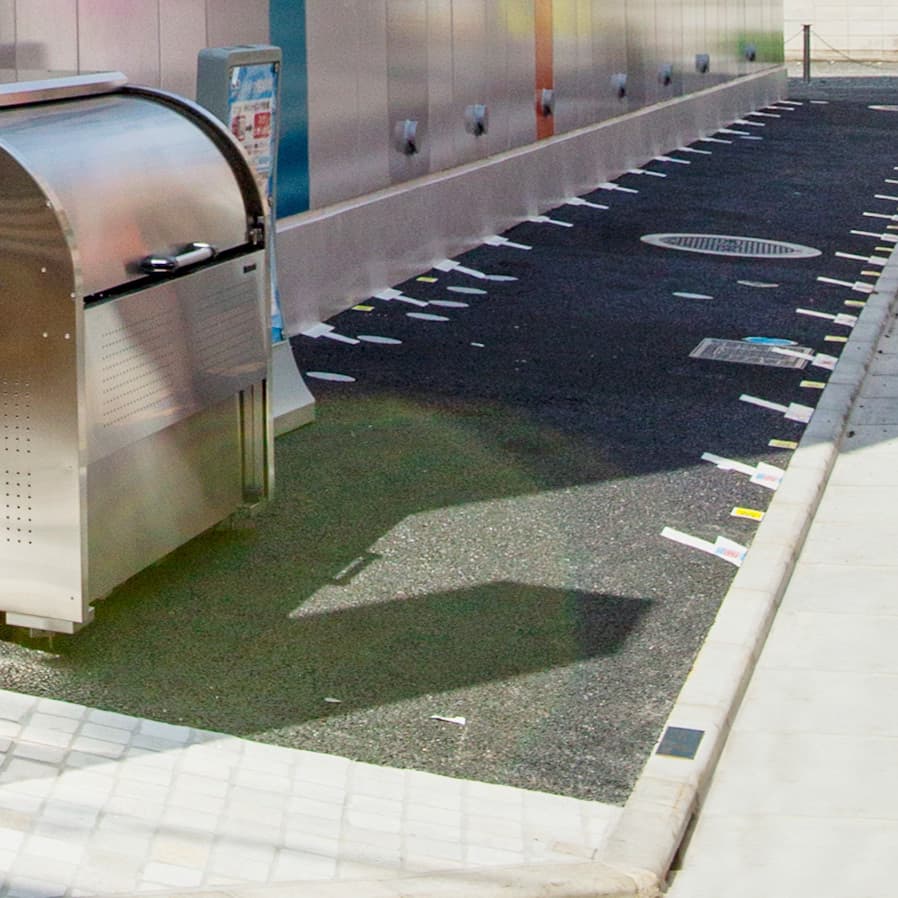 設備_駐輪場。敷地内にコインパーキング形式の駐輪場があります。