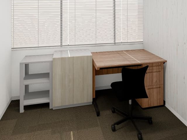 個室_家具やインターネット環境などの設備は備え付けとなっており、入居後はすぐにビジネスを始めることが出来ます。