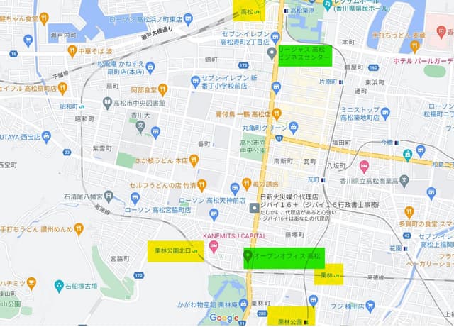 Regus高松配置図