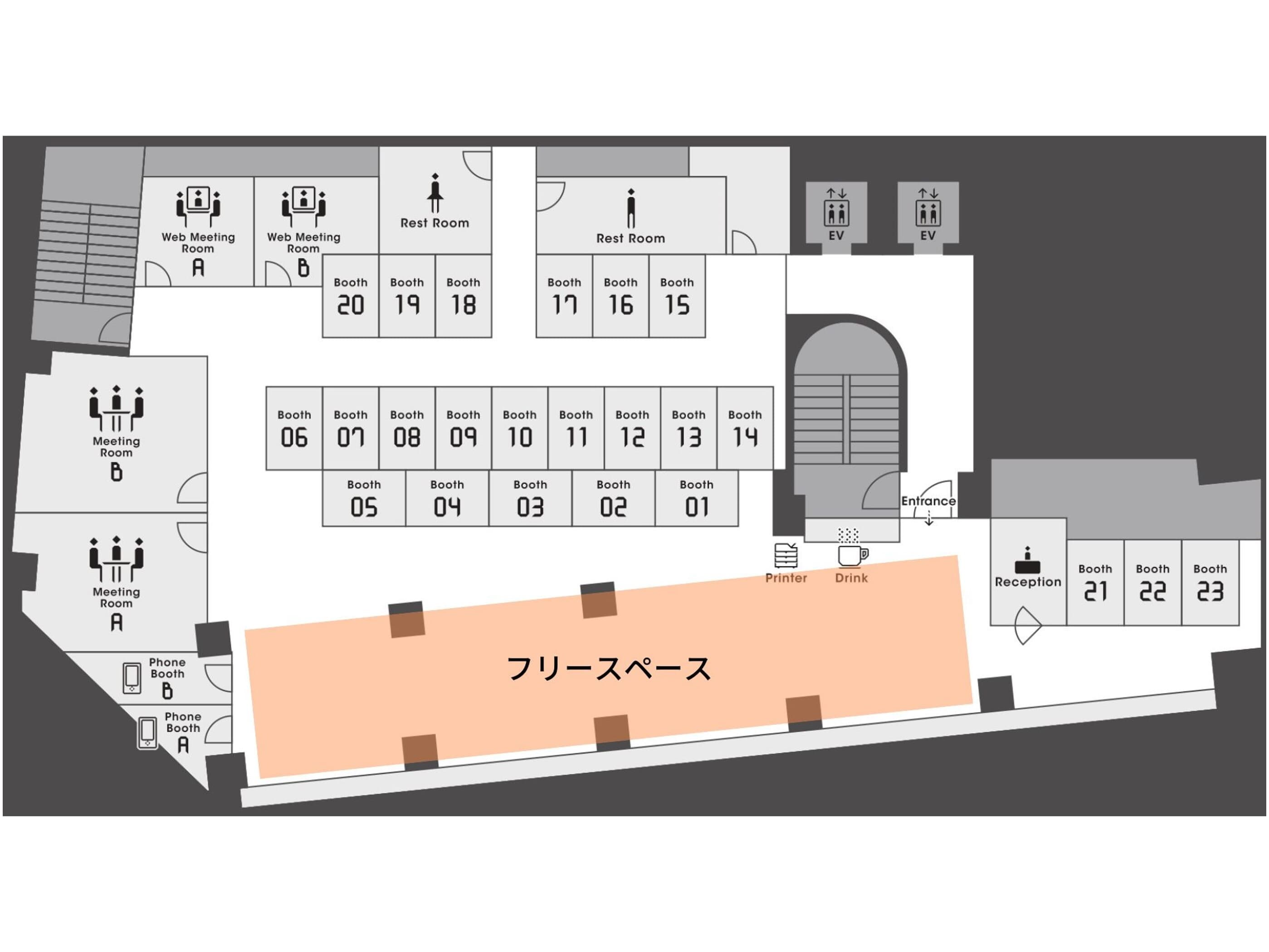 その他_フロアマップ。6Fのフロア案内図です。