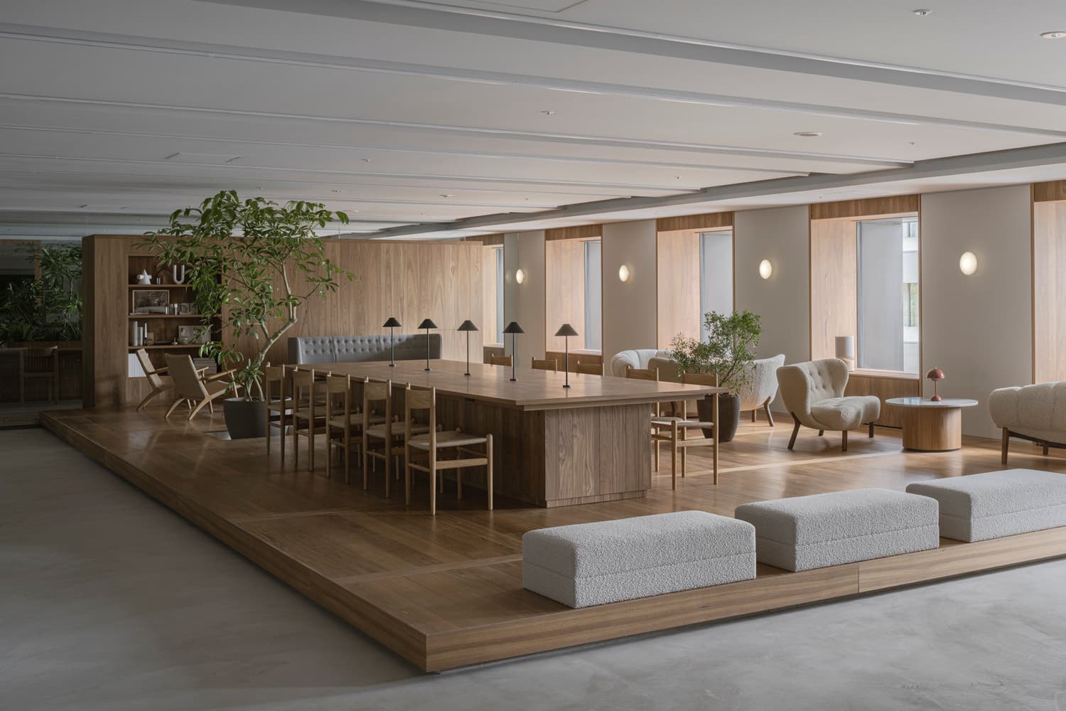 共有部_ラウンジ。心地よいスペースで息抜きすることもできます。