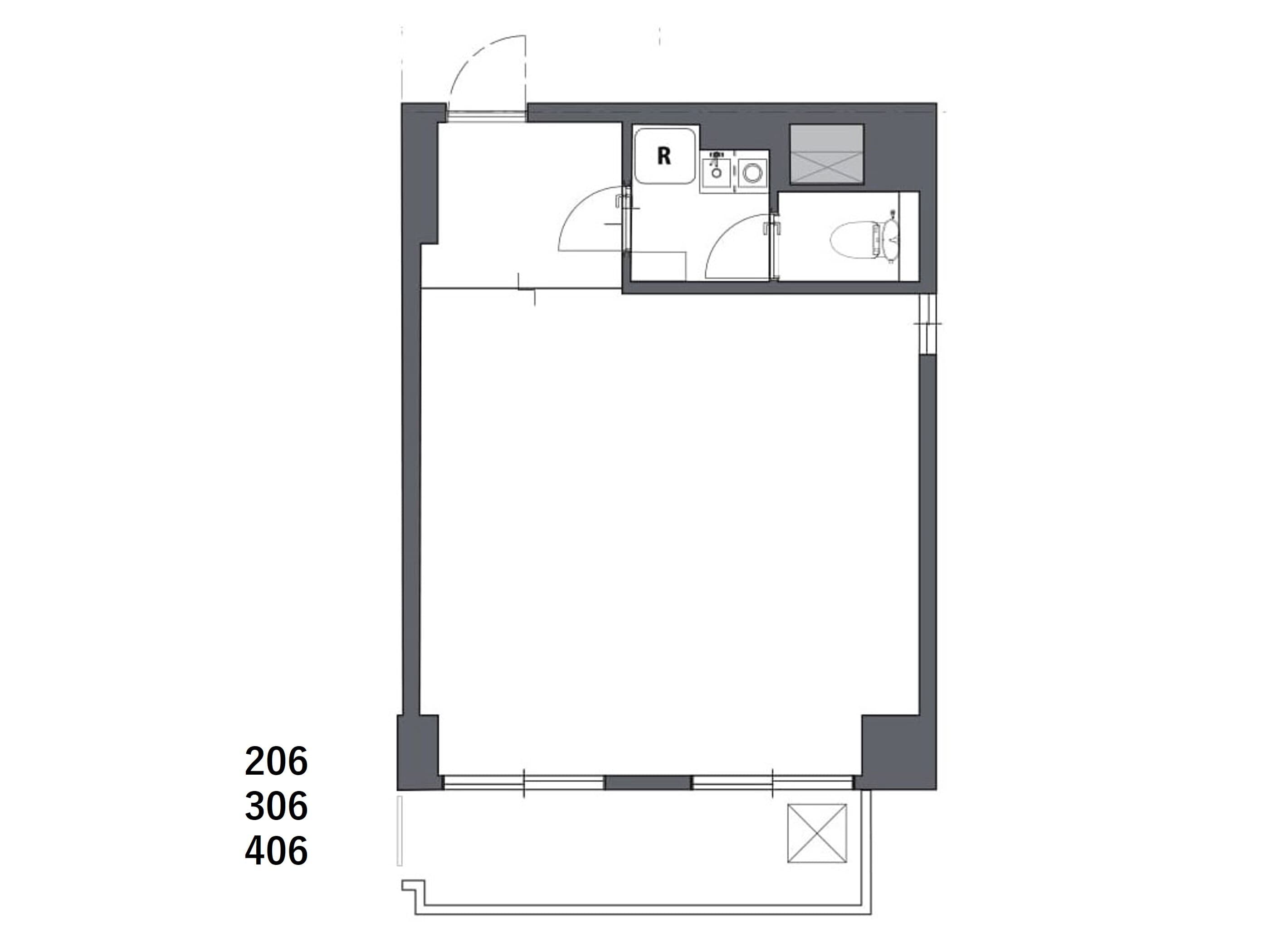 区画図_部屋タイプにより、レイアウトが異なる場合があります。