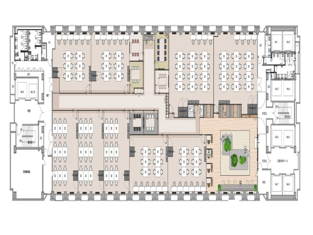 その他_フロアマップ。5階のワンフロアに全9区画をご用意。