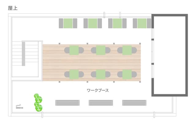 その他_屋上フロアマップ。©BIZcomfort