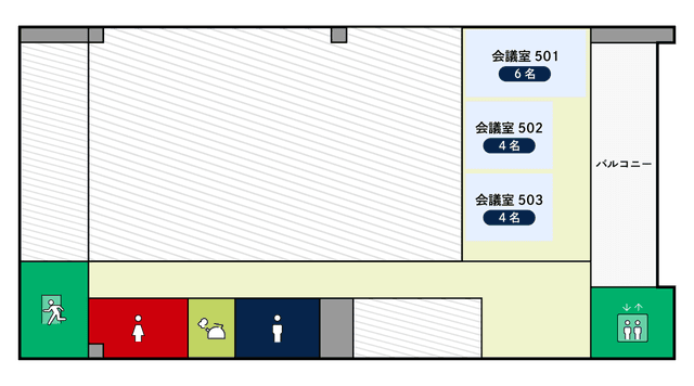 その他_フロアマップ。5Fのフロア案内図です。