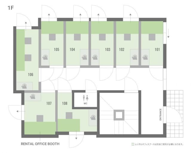 全体図_BIZcircle板橋本町(ビズサークル)1階全体図