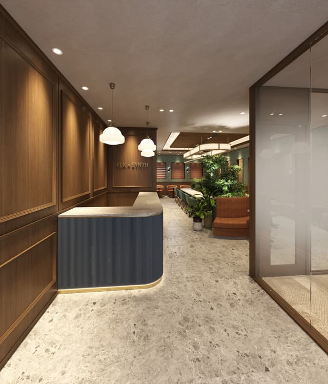 共有部_ラウンジ。作業を行ったり、気分転換にリフレッシュも行うことができます。※画像はイメージです。