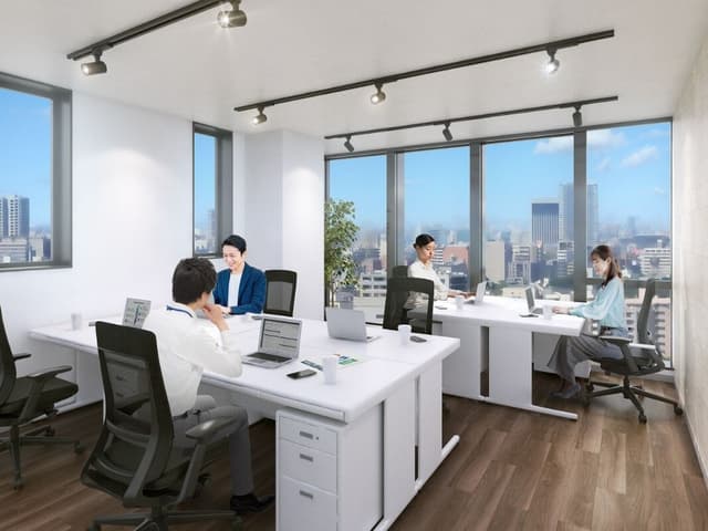 個室_窓、家具、専用エアコン付、ラウンジ利用とフリードリンクがご利用可能な8名個室です。