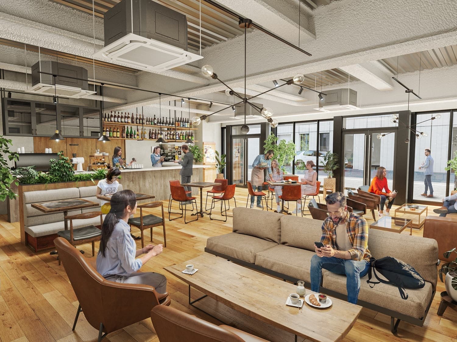 個室_店舗として利用可能な区画も用意されています。