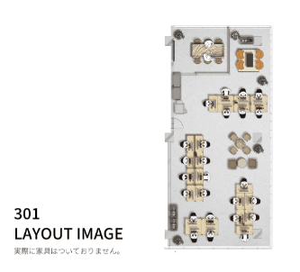 フロア図_フォンブース・会議室・共用ラウンジ付