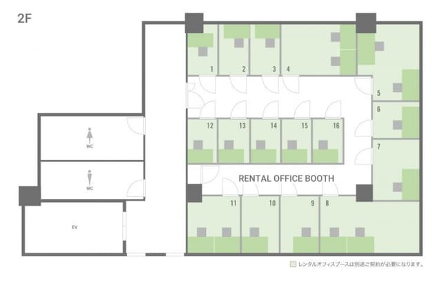 全体図_BIZcircle亀戸(ビズサークル)2階全体図