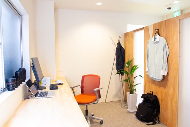 専有部_個室。オフィスの住所で登記や郵便物の授受が可能です。