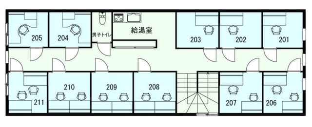 全体図_BIZcircle青山表参道(ビズサークル)2階全体図