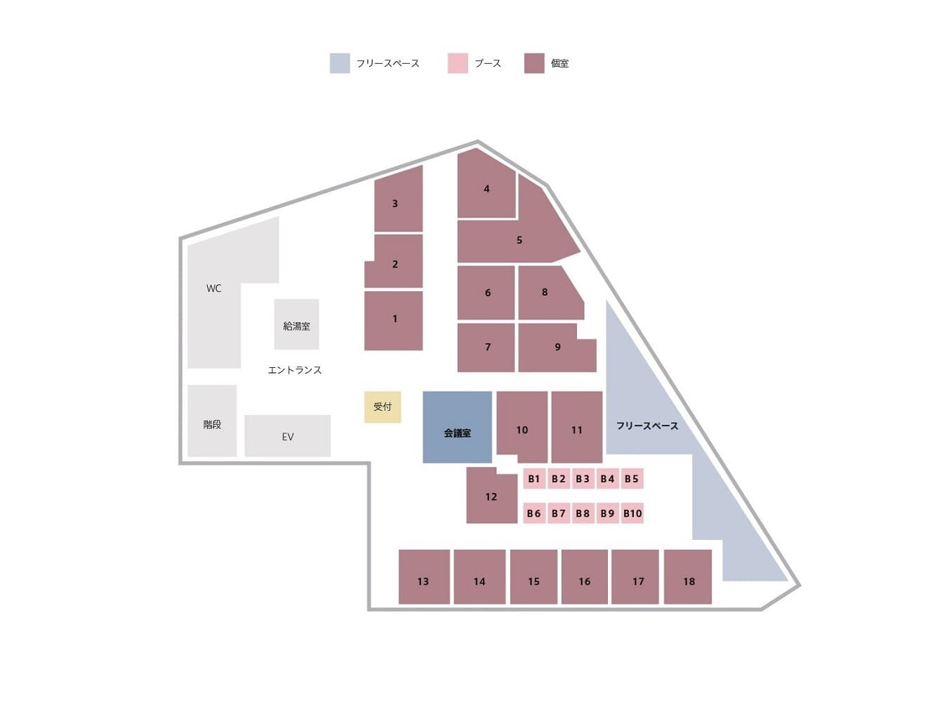 その他_フロアマップ。施設のフロア案内図です。