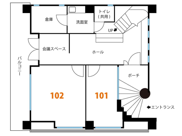 その他_フロアマップ。1Fフロア案内です。