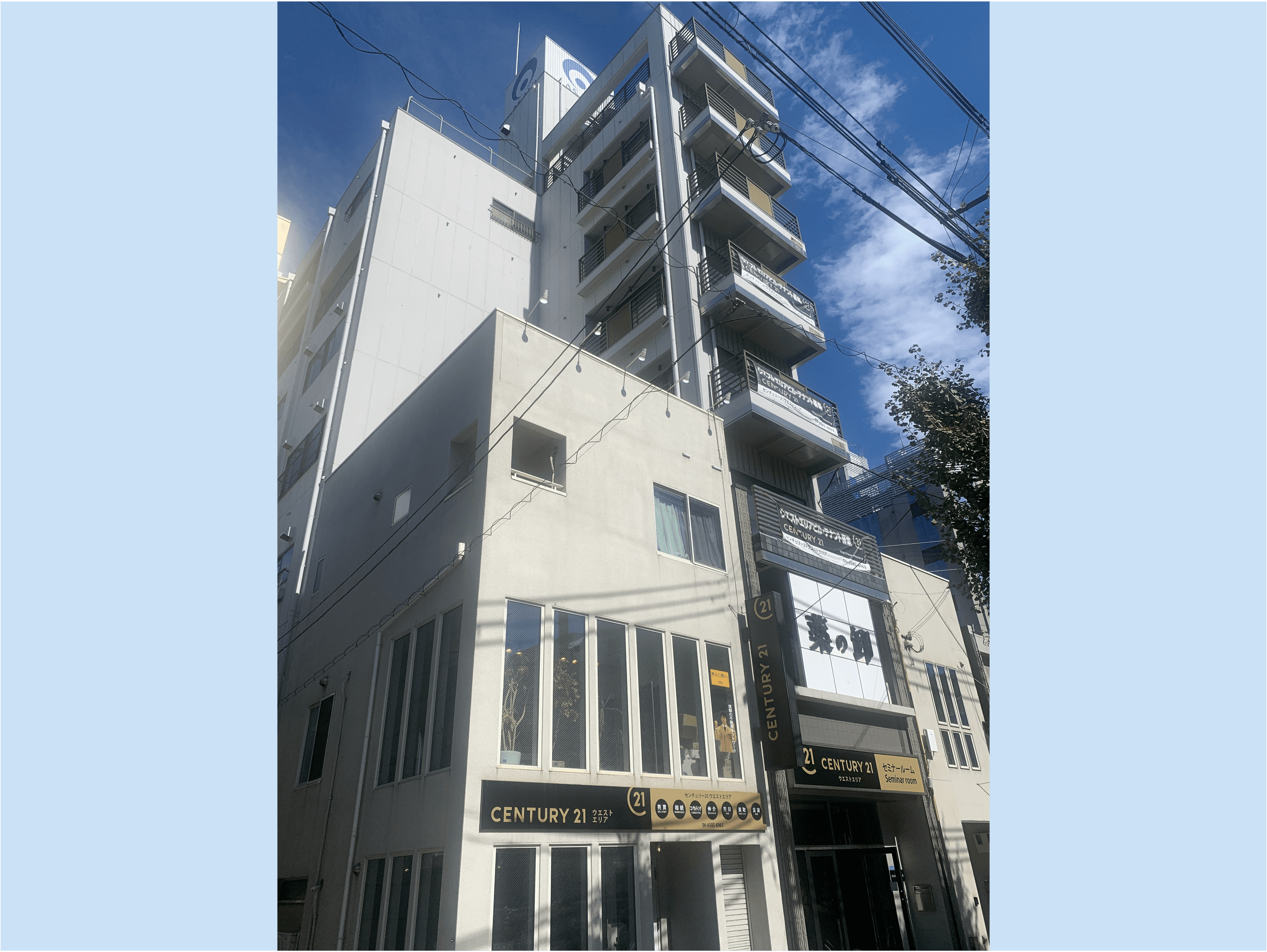 建物外観_弁天町駅・徒歩4分の場所にあるオフィスです。