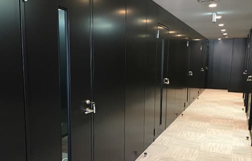 個室_完全施錠が出来るのでセキュリティーも万全です。