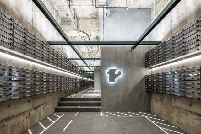 入居者様を出迎えるオシャレなエントランス。