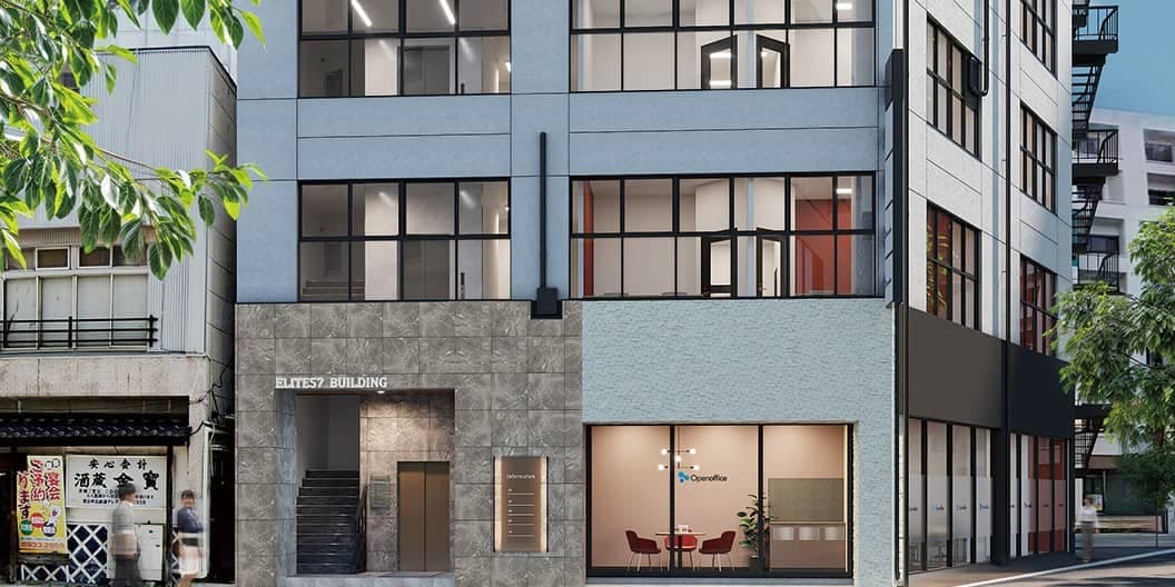 外観_郡山駅から徒歩2分の場所にあります。※画像はイメージです。©Regus