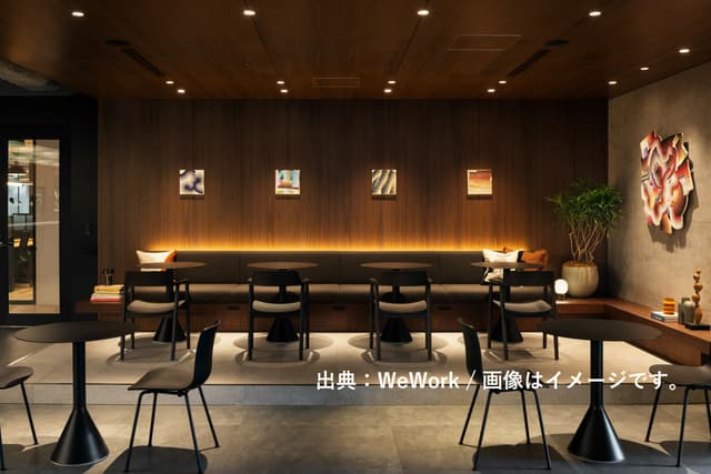 共有部_ラウンジ。好きな席で作業を行うことが可能です。※画像はイメージです。© WeWork
