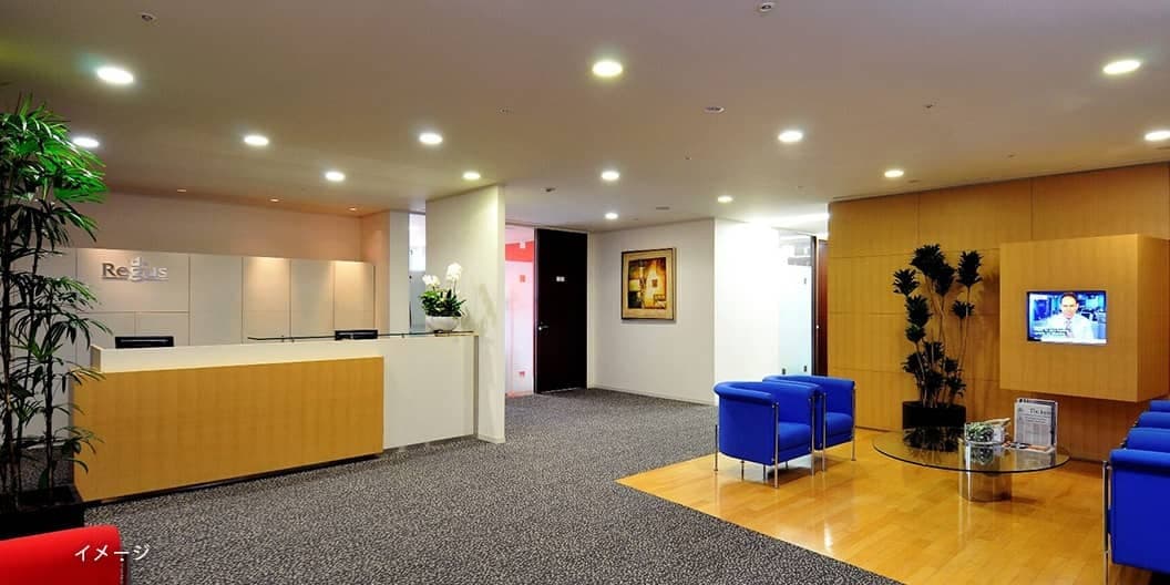 共有部_ラウンジ。Wi-Fi完備ですぐにビジネスをスタートできます。※画像はイメージです。©Regus