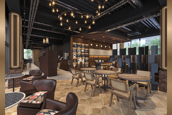 共有部_ラウンジ。気分を変えての作業やリフレッシュの場として活用できます。※画像はイメージです。