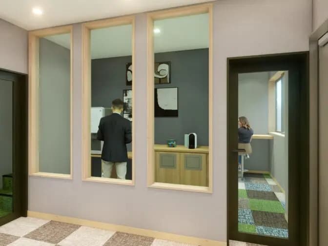 個室。家具付きのお部屋です。※画像はイメージです。©bizcomfort